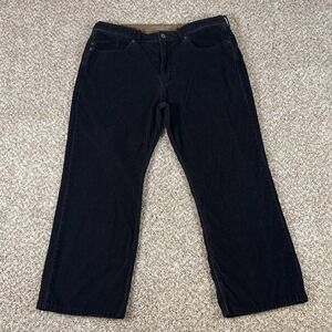 Banana Republic Pants Mens 36x30 Black Straight Fit Corduroy Pima Cotton Casual
